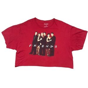 Friends cast crop top
